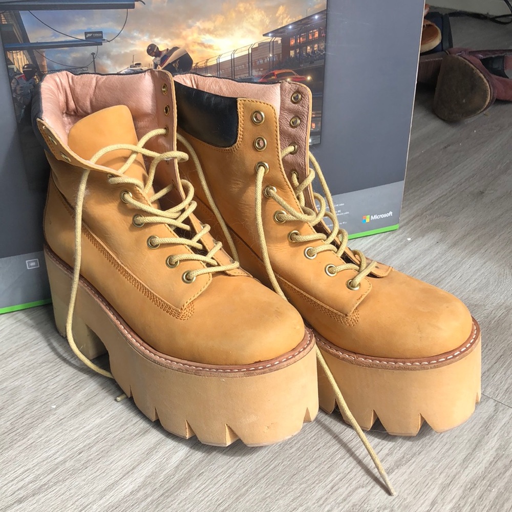 Jeffery Campbell Work Boot Platforms